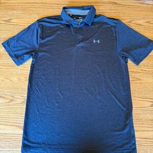 Under Armour Men's Blue Polo Shirt Medium